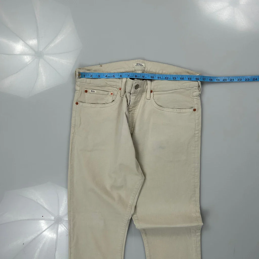 Polo By Ralph Lauren Jeans - 32W 32L Beige Cotton - Image 3