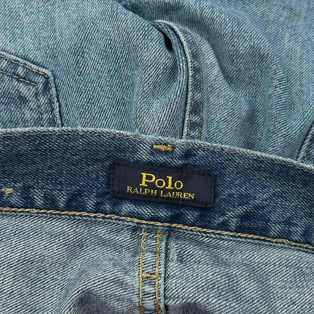 Polo By Ralph Lauren Cut Off Jeans - 32W 21L Blue Denim - Image 6