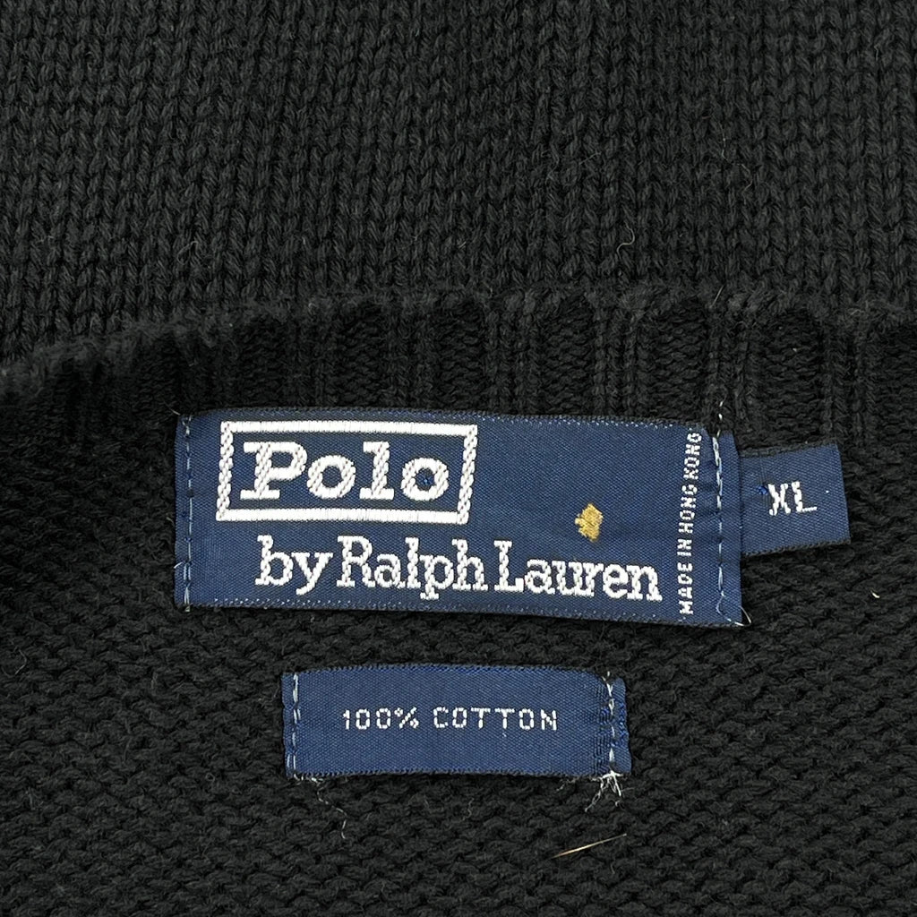 Polo By Ralph Lauren Chunky Knit Jumper - XL Black Cotton - Image 3