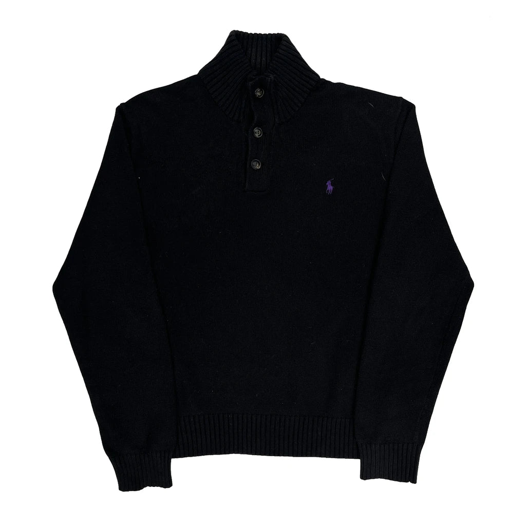 Polo By Ralph Lauren Jumper - XL Black Wool