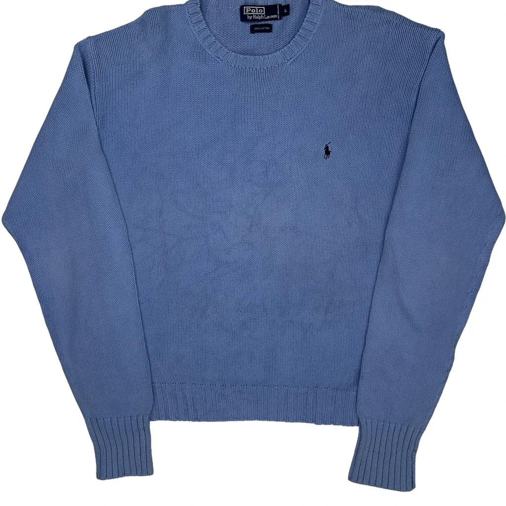 Polo By Ralph Lauren Jumper - Large Blue Cotton - Image 4