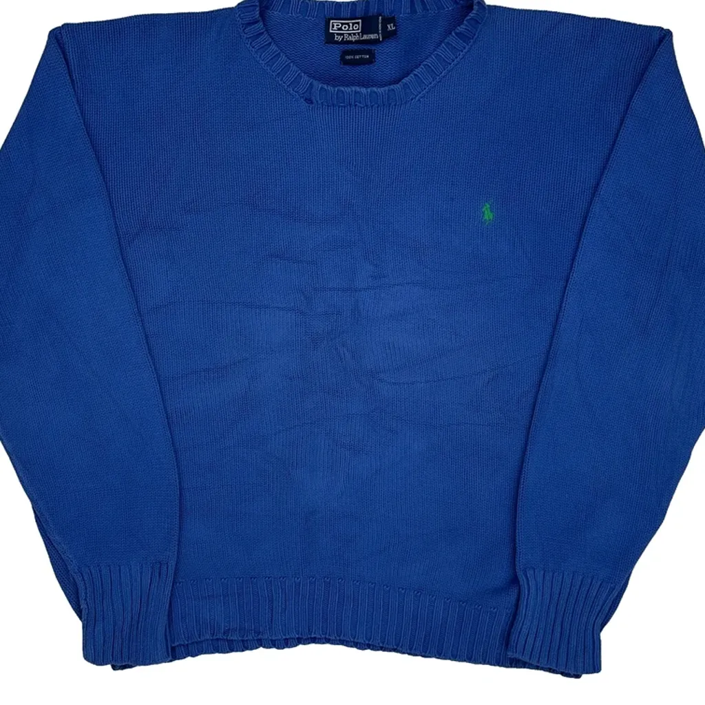 Polo By Ralph Lauren Jumper - XL Blue Cotton - Image 5