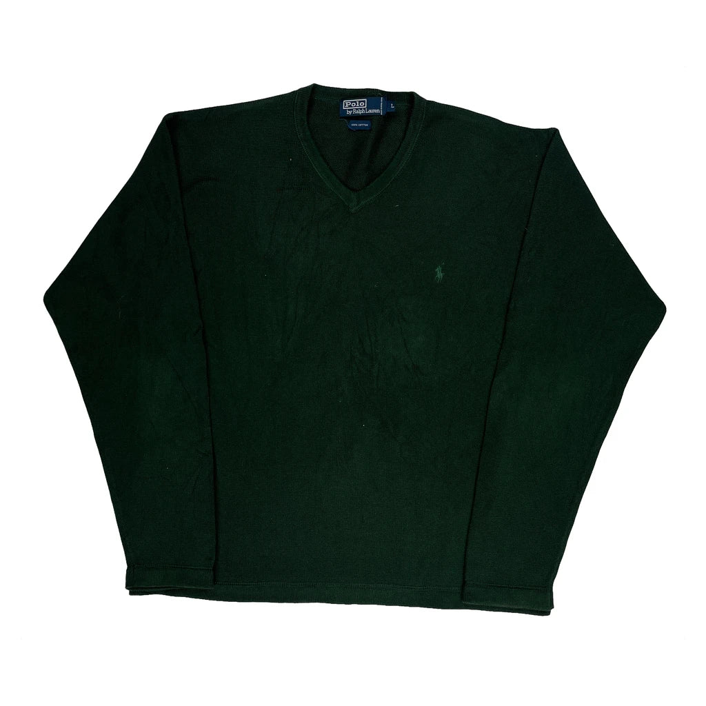 Polo By Ralph Lauren Jumper - Large Green Cotton - Image 2
