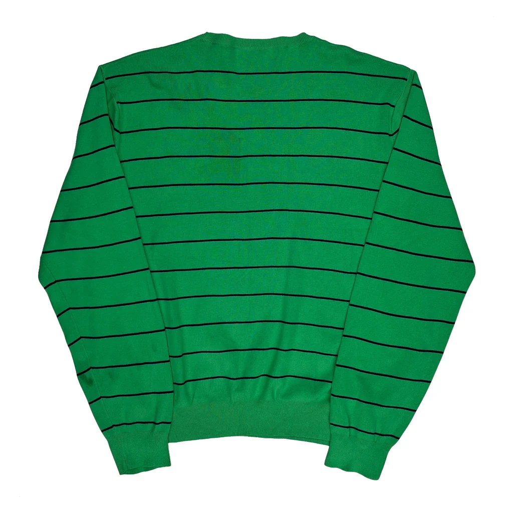 Polo By Ralph Lauren Striped Jumper - 2XL Green Cotton - Image 2