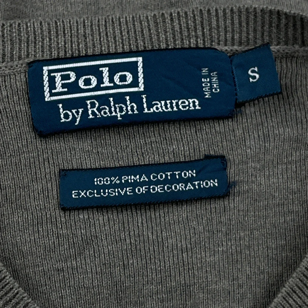 Polo By Ralph Lauren Jumper - Small Grey Cotton - Image 3