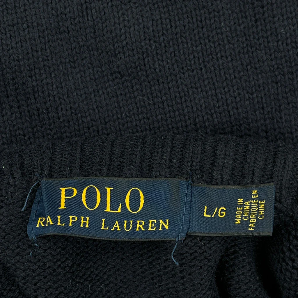 Polo By Ralph Lauren Jumper - Large Navy Cotton - Image 3