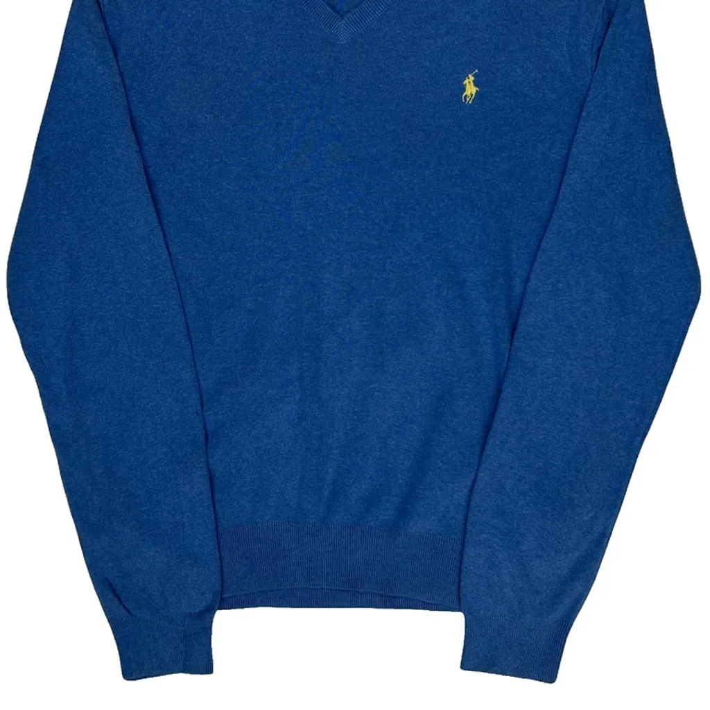 Polo By Ralph Lauren Jumper - Medium Blue Cotton - Image 4