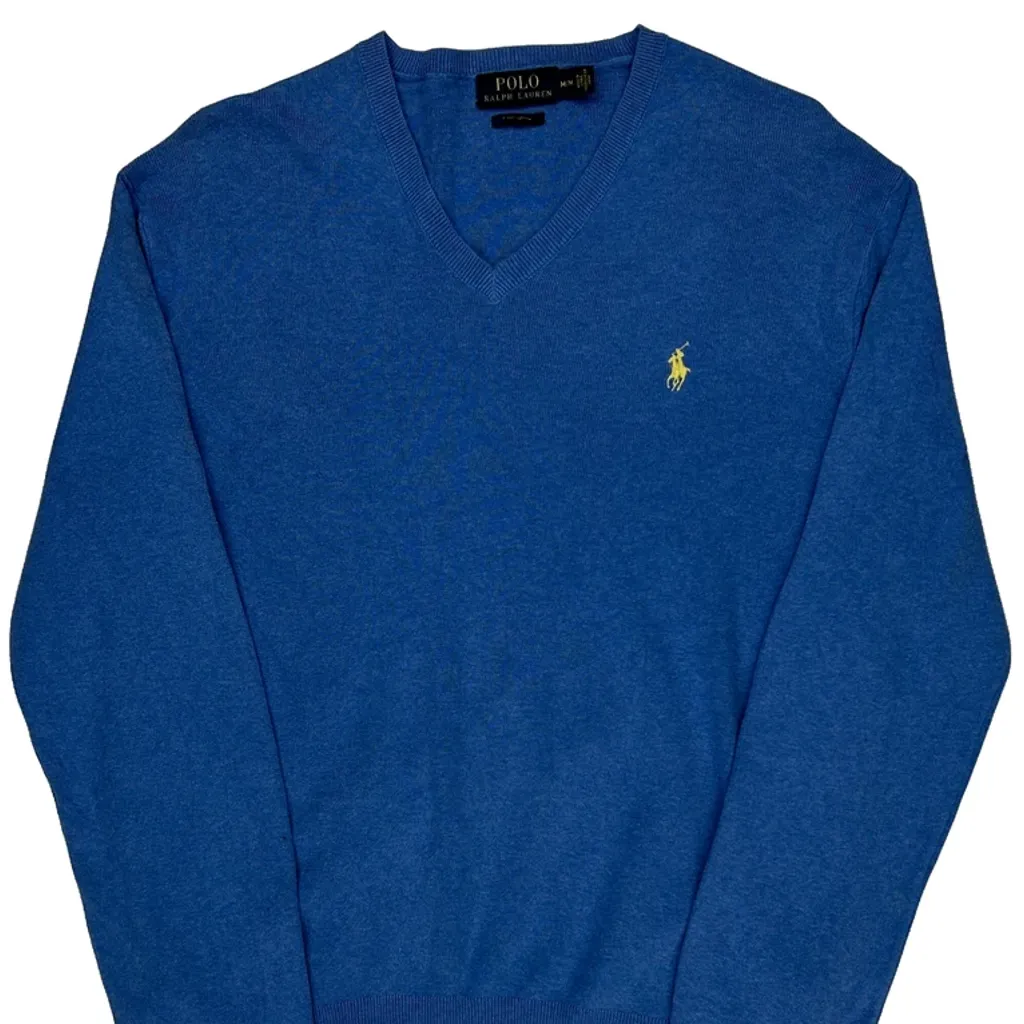 Polo By Ralph Lauren Jumper - Medium Blue Cotton - Image 5