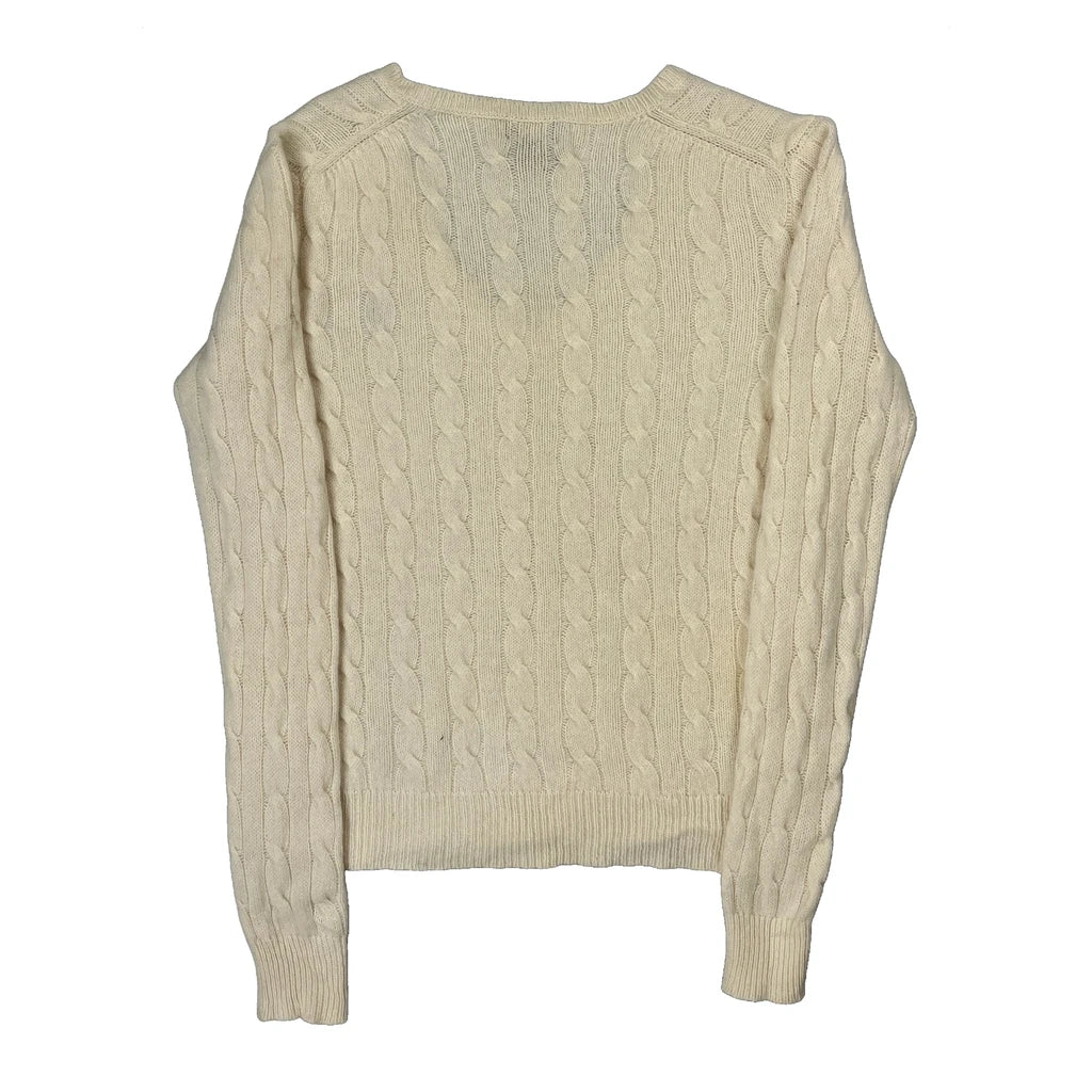 Polo By Ralph Lauren Jumper - Medium Cream Wool - Image 2