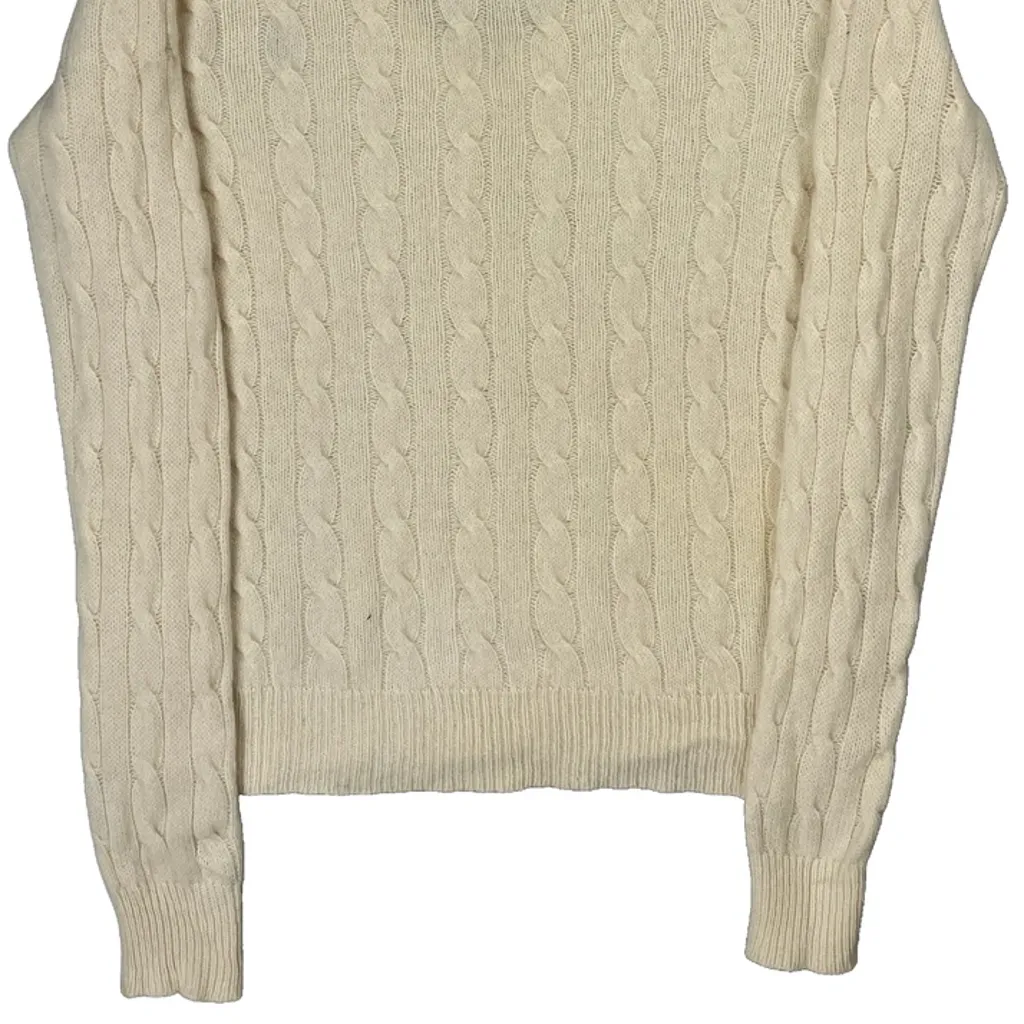 Polo By Ralph Lauren Jumper - Medium Cream Wool - Image 7