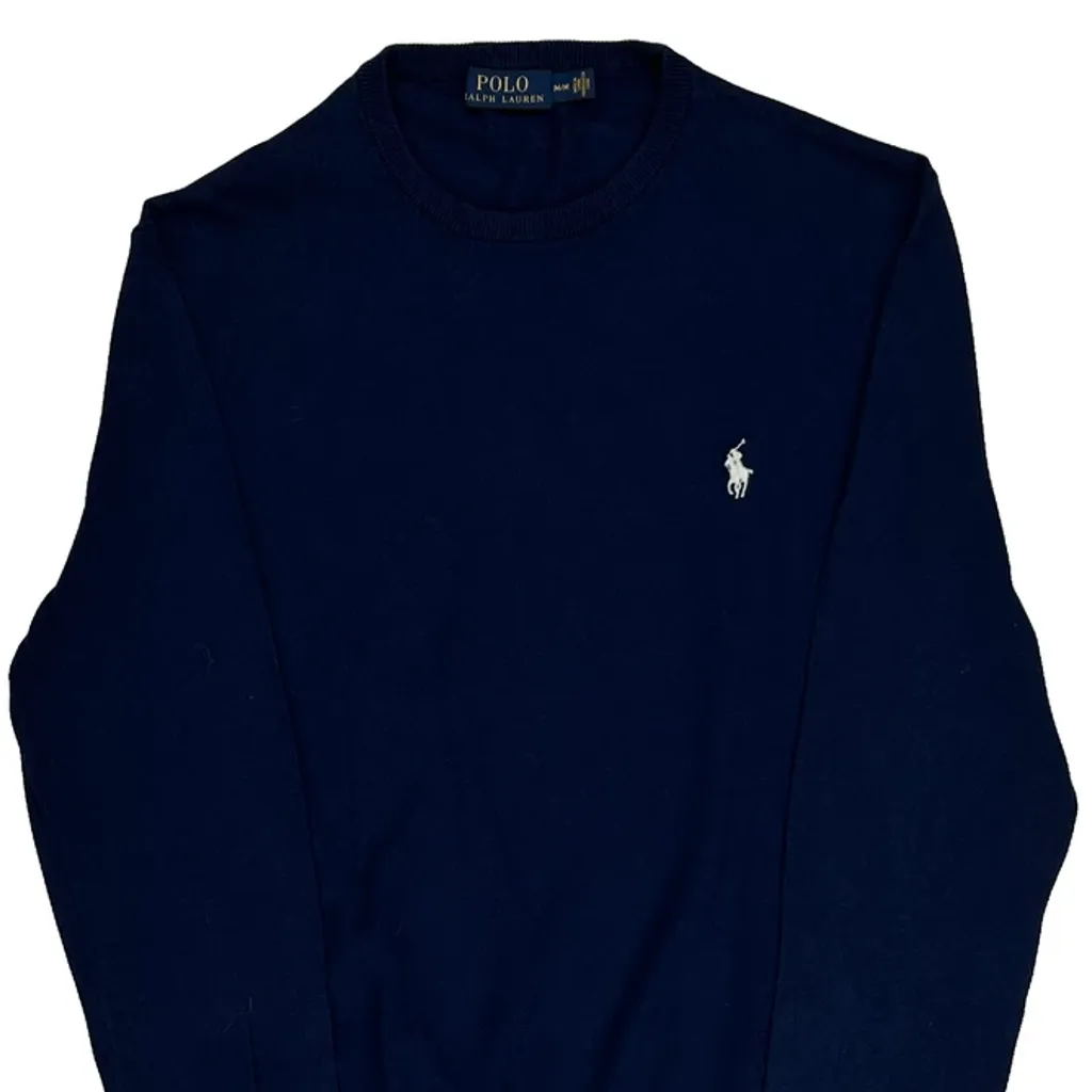 Polo By Ralph Lauren Jumper - Medium Navy Cotton - Image 5