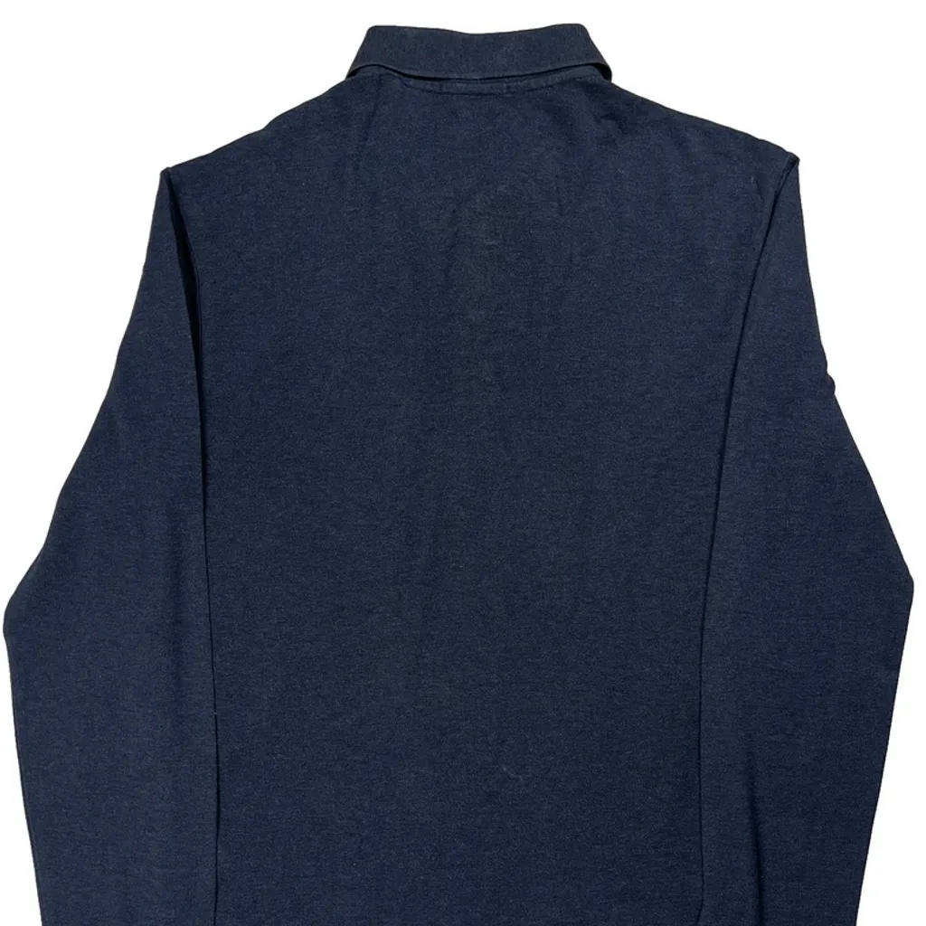 Polo By Ralph Lauren Slim Fit Long Sleeve Polo Shirt - Medium Blue Cotton - Image 6