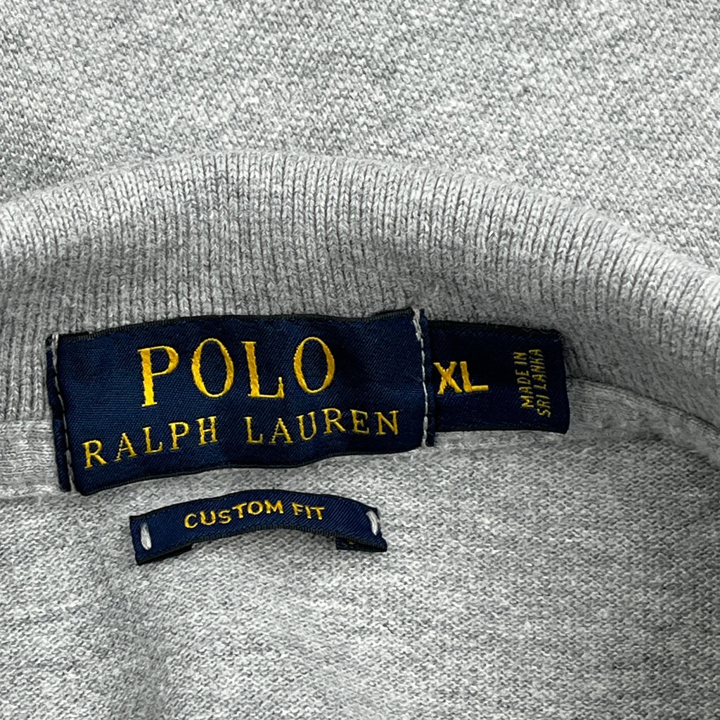 Polo By Ralph Lauren Long Sleeve Polo Shirt - XL Grey Cotton - Image 3