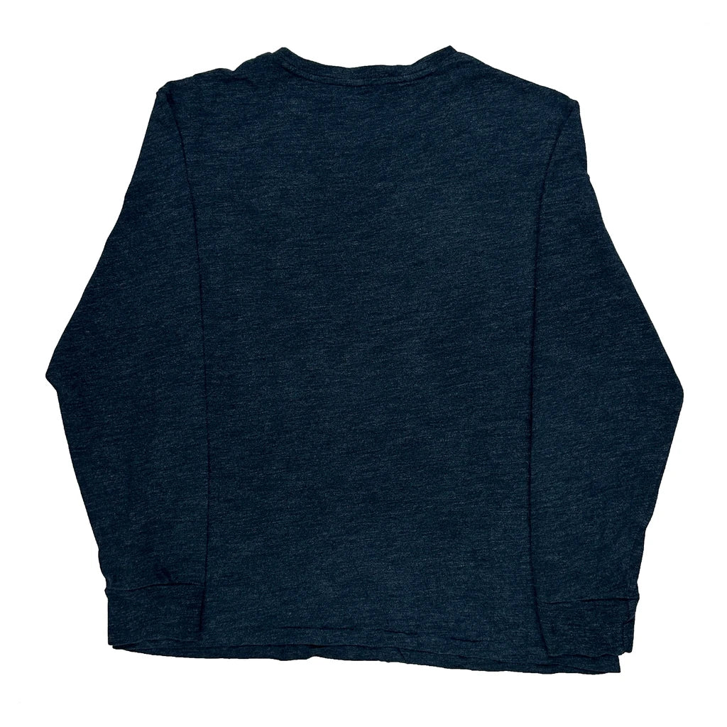 Polo By Ralph Lauren Long Sleeve T-Shirt - Medium Blue Cotton - Image 2