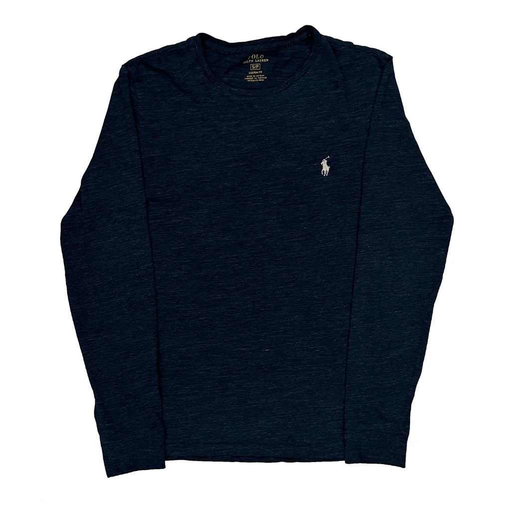 Polo By Ralph Lauren Long Sleeve T-Shirt - Small Blue Cotton