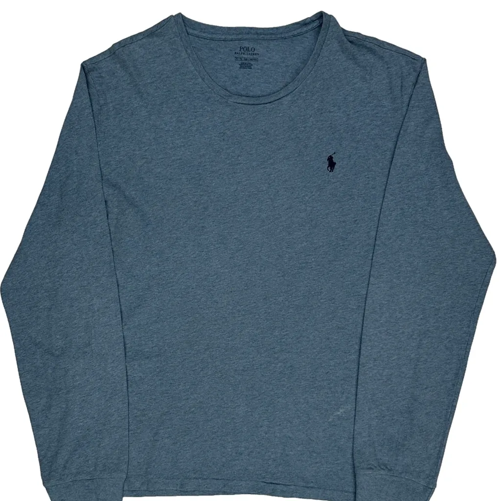Polo By Ralph Lauren Long Sleeve T-Shirt - XL Blue Cotton - Image 5