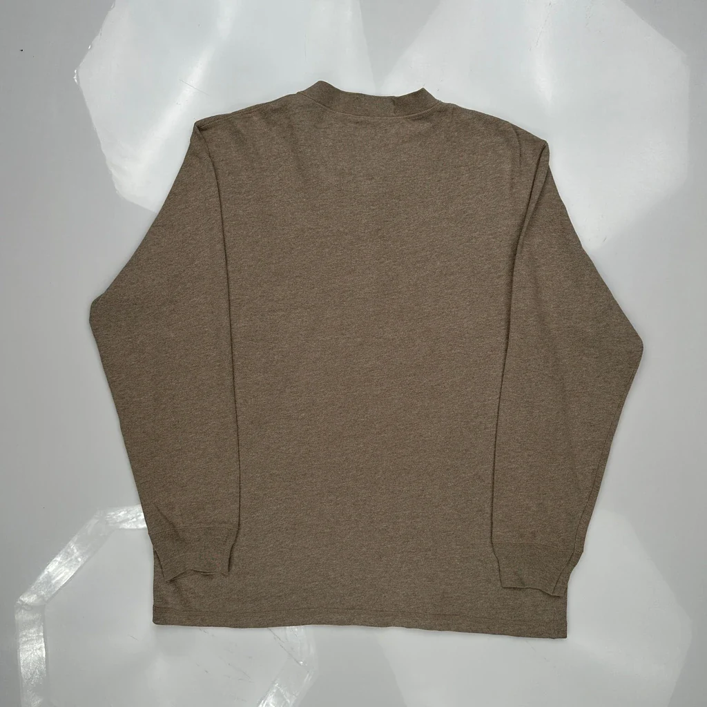 Polo By Ralph Lauren Long Sleeve T-Shirt - Medium Brown Cotton - Image 4