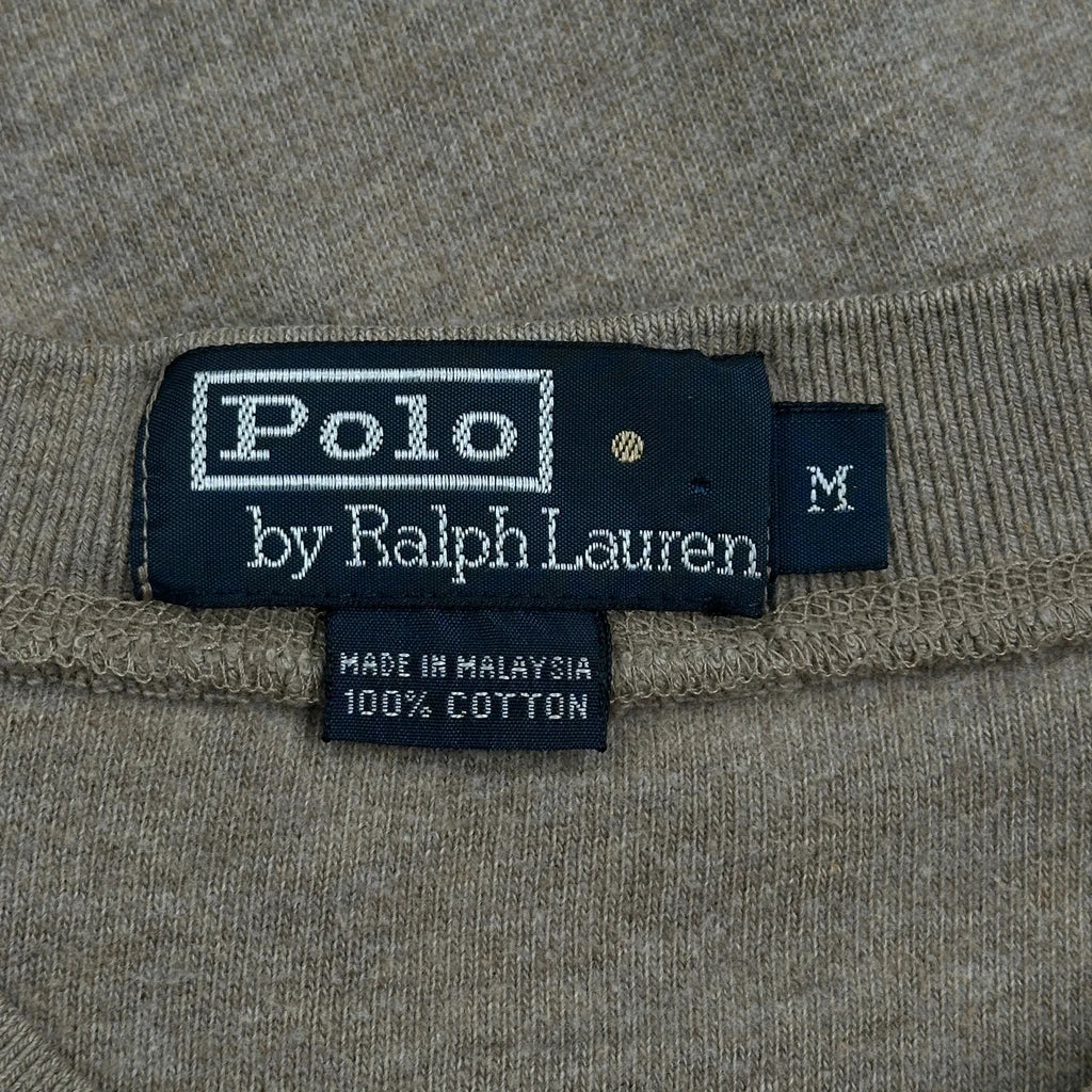Polo By Ralph Lauren Long Sleeve T-Shirt - Medium Brown Cotton - Image 5