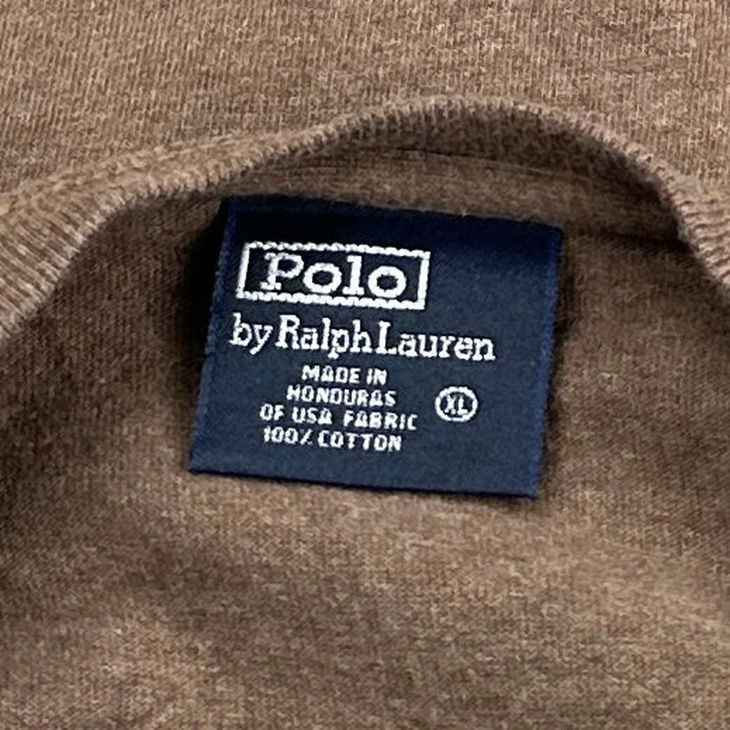 Polo By Ralph Lauren Long Sleeve T-Shirt - XL Brown Cotton - Image 3