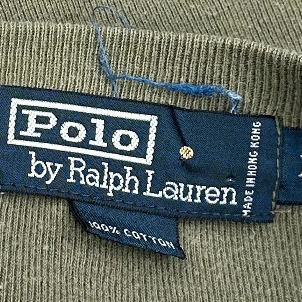 Polo By Ralph Lauren Long Sleeve T-Shirt - Large Green Cotton - Image 4