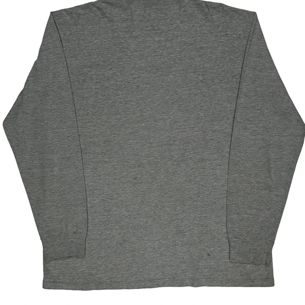 Polo By Ralph Lauren Long Sleeve T-Shirt - Large Grey Cotton Blend - Image 6