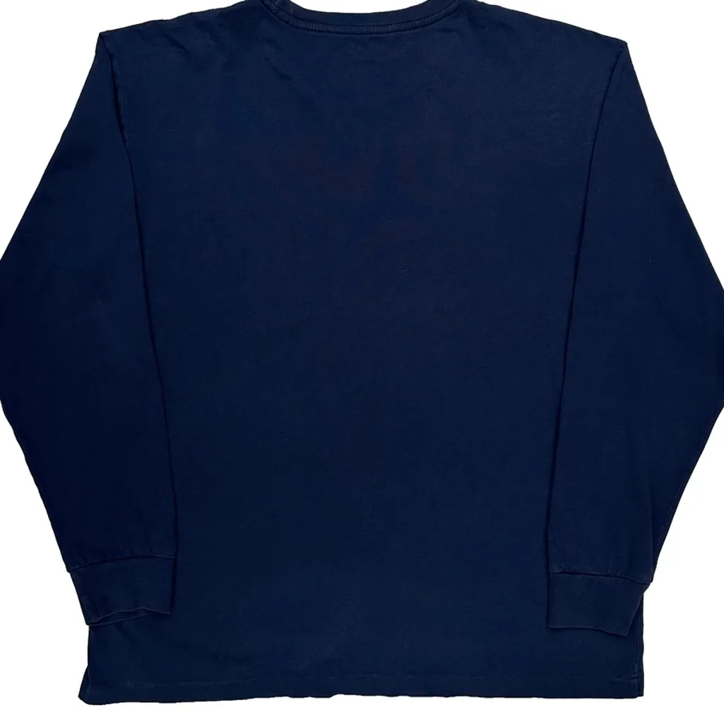 Polo By Ralph Lauren Long Sleeve T-Shirt - Large Navy Cotton - Image 6