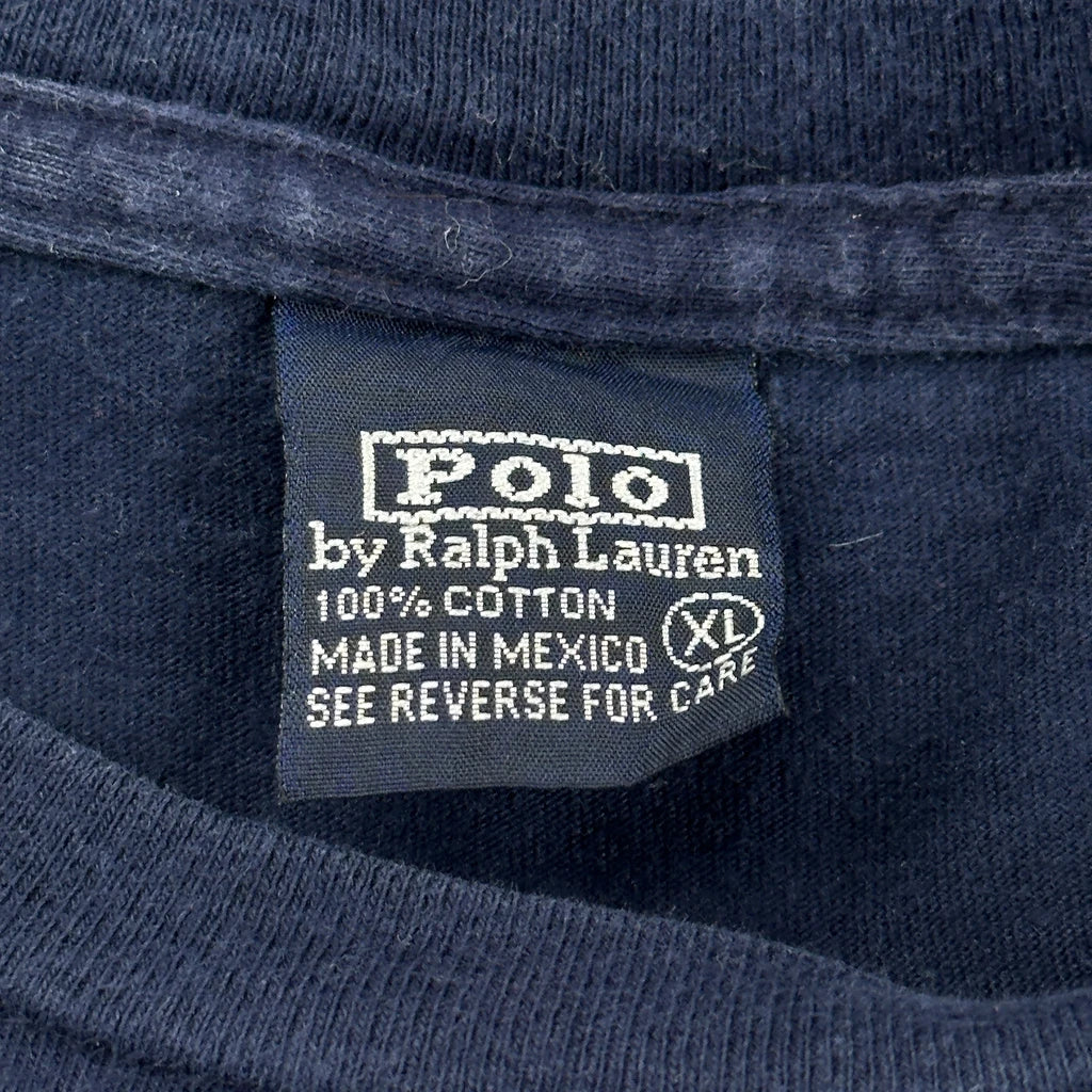 Polo By Ralph Lauren Long Sleeve T-Shirt - XL Navy Cotton - Image 3