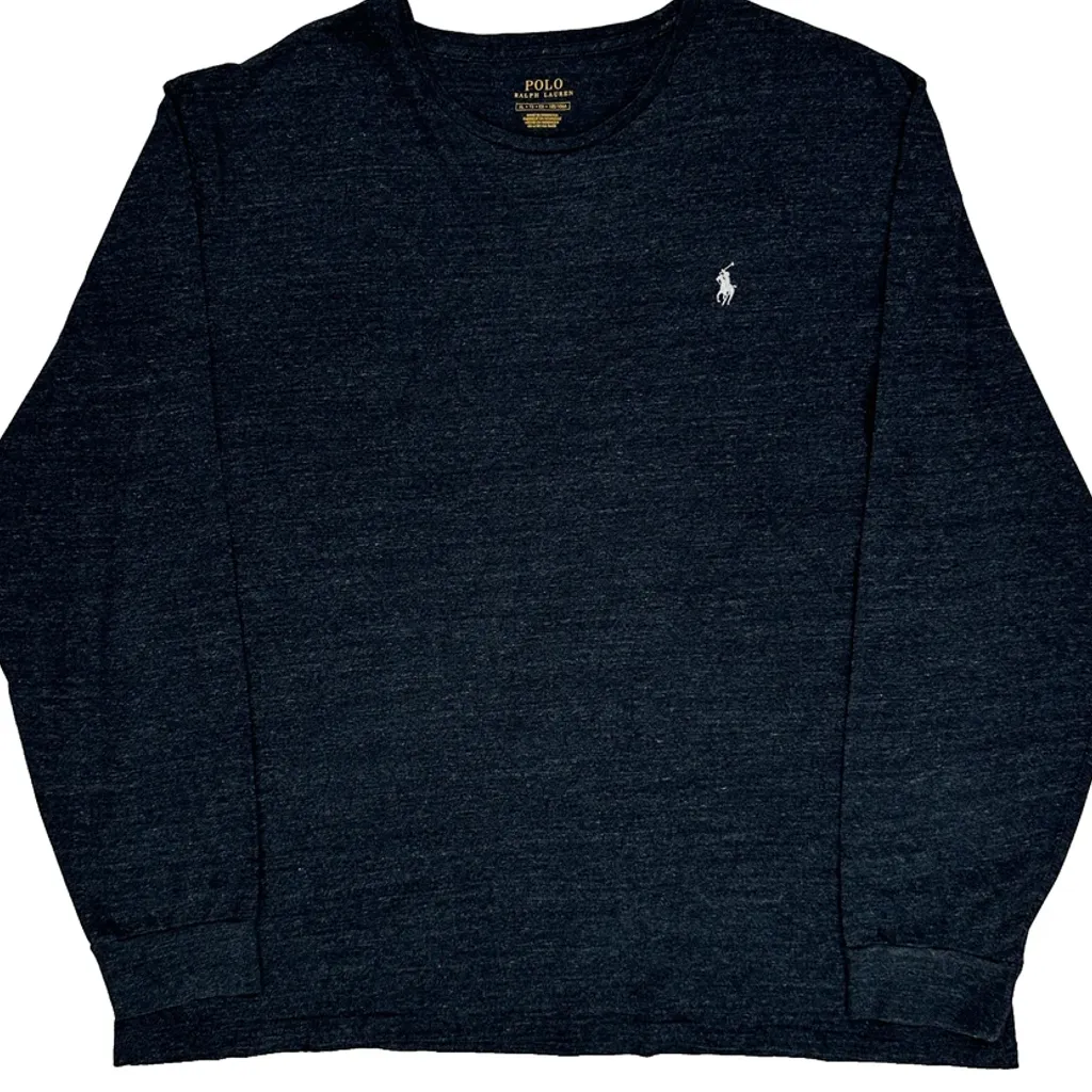 Polo By Ralph Lauren Long Sleeve T-Shirt - XL Navy Cotton - Image 5