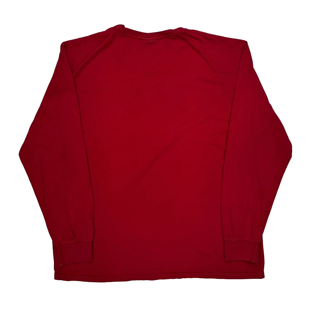 Polo By Ralph Lauren Long Sleeve T-Shirt - Large Red Cotton - Image 2