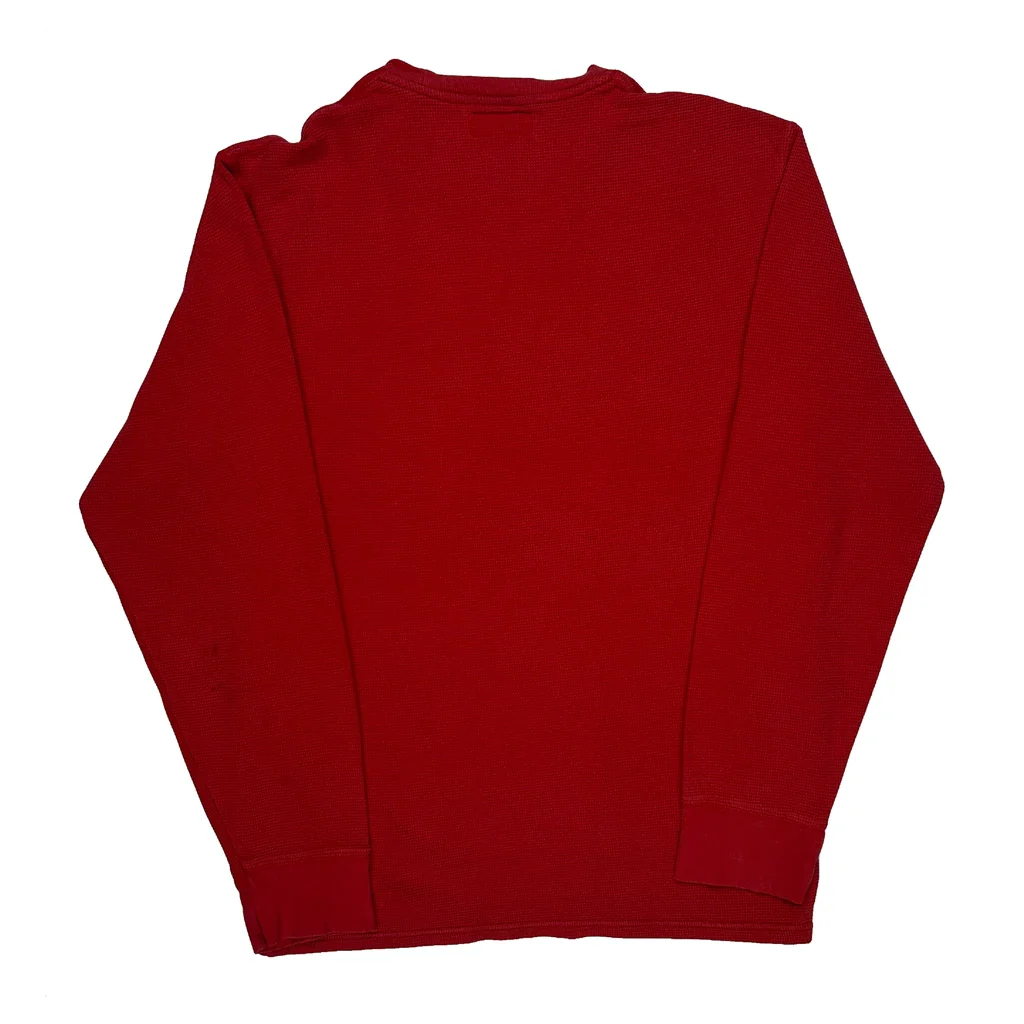 Polo By Ralph Lauren Long Sleeve T-Shirt - Large Red Cotton - Image 2