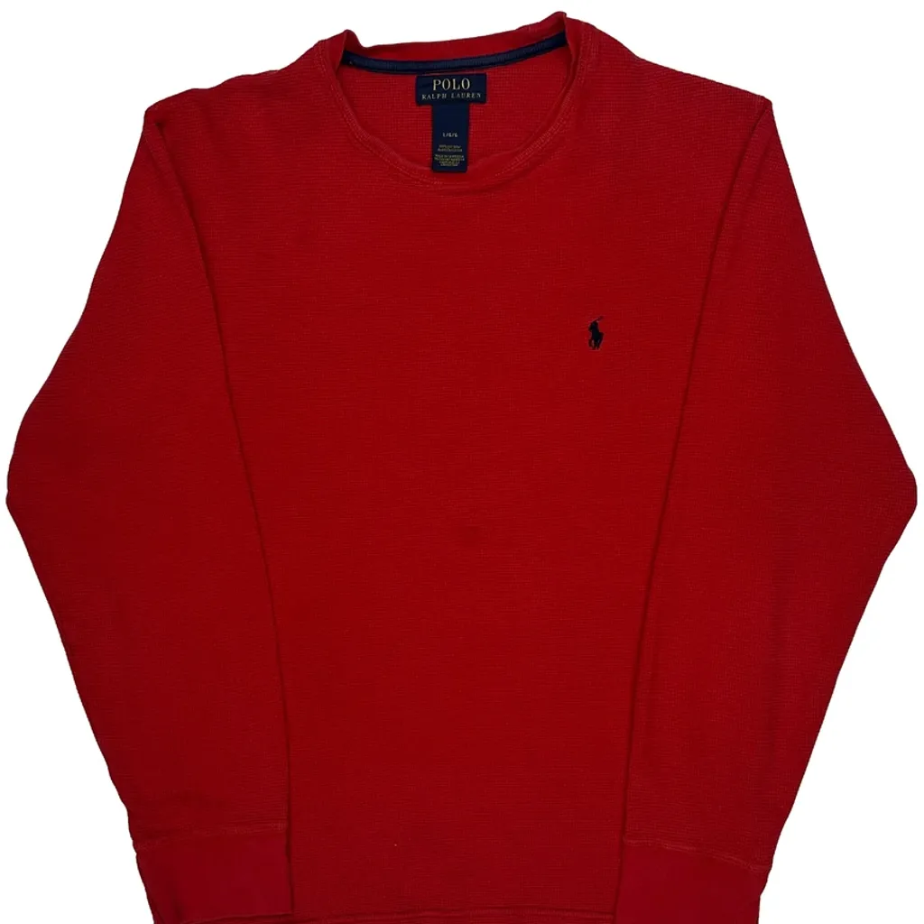Polo By Ralph Lauren Long Sleeve T-Shirt - Large Red Cotton - Image 5