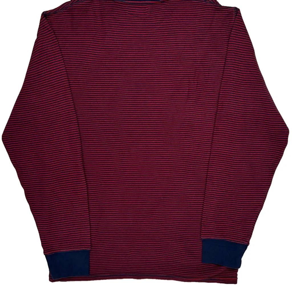 Polo By Ralph Lauren Striped Long Sleeve T-Shirt - XL Red Cotton - Image 7