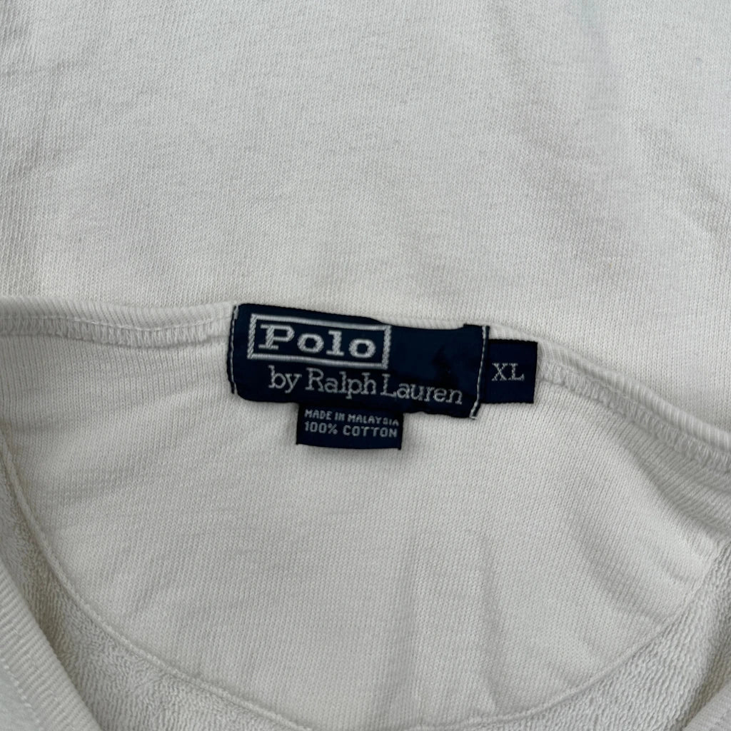 Polo By Ralph Lauren Long Sleeve T-Shirt - XL White Cotton - Image 3
