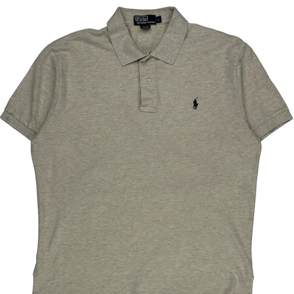 Polo By Ralph Lauren Polo Shirt - Large Beige Cotton - Image 5