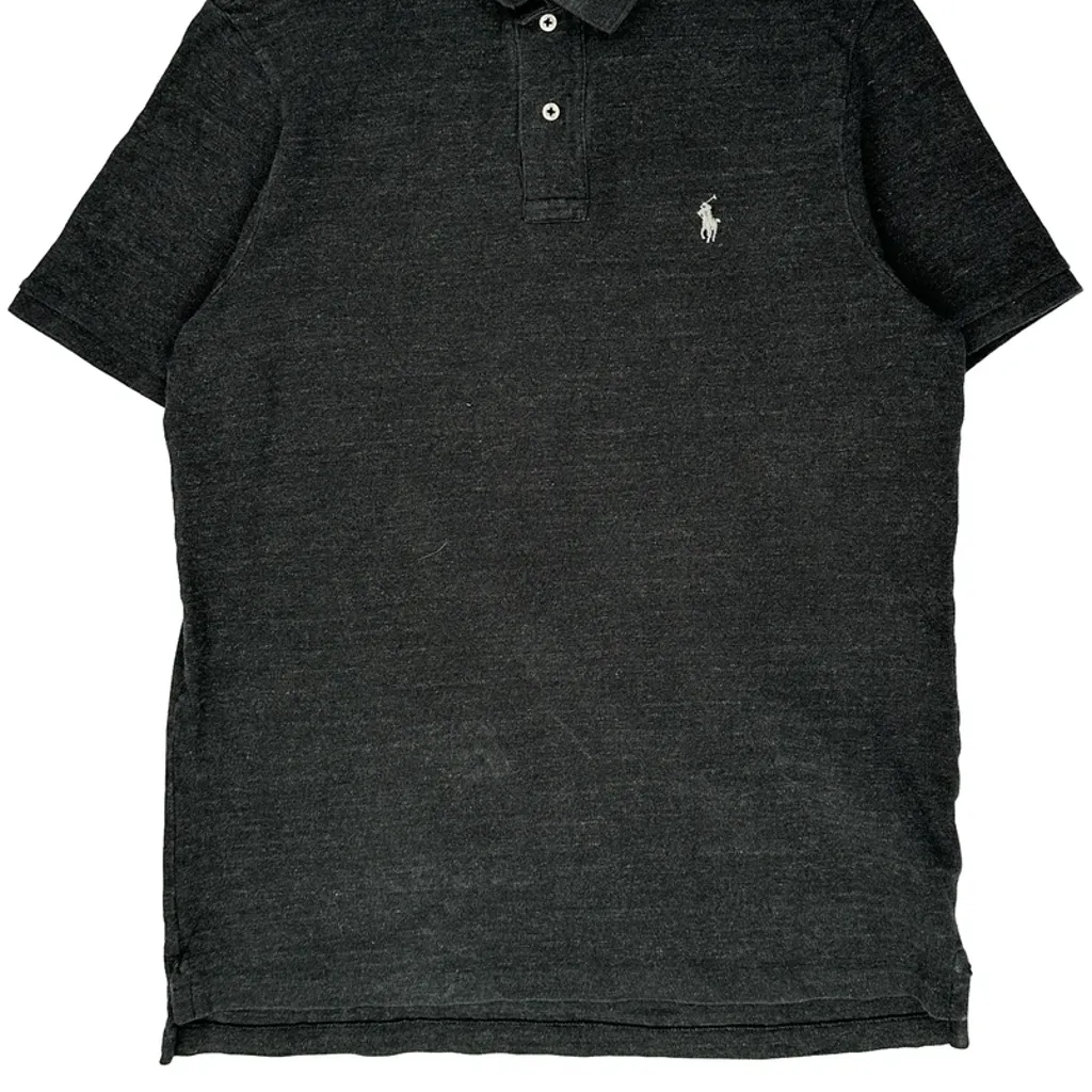 Polo By Ralph Lauren Polo Shirt - Medium Black Cotton - Image 5