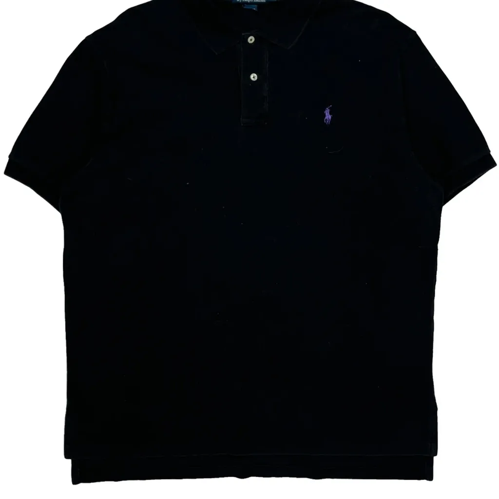 Polo By Ralph Lauren Polo Shirt - XL Black Cotton - Image 4