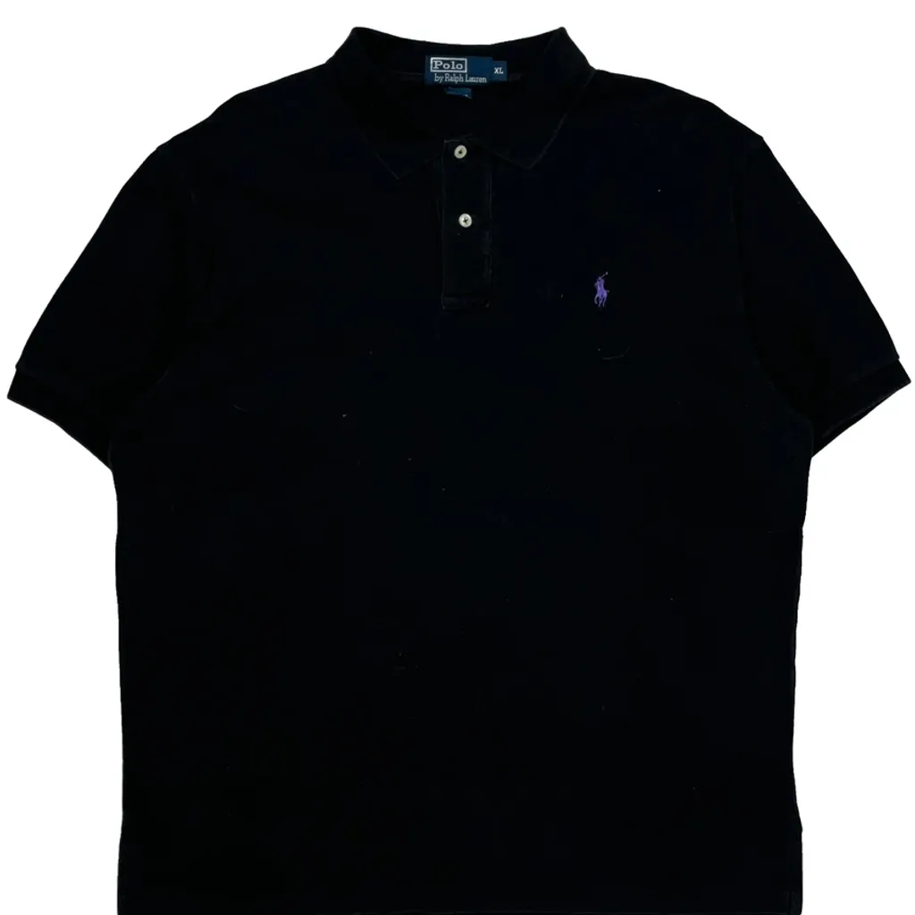 Polo By Ralph Lauren Polo Shirt - XL Black Cotton - Image 5