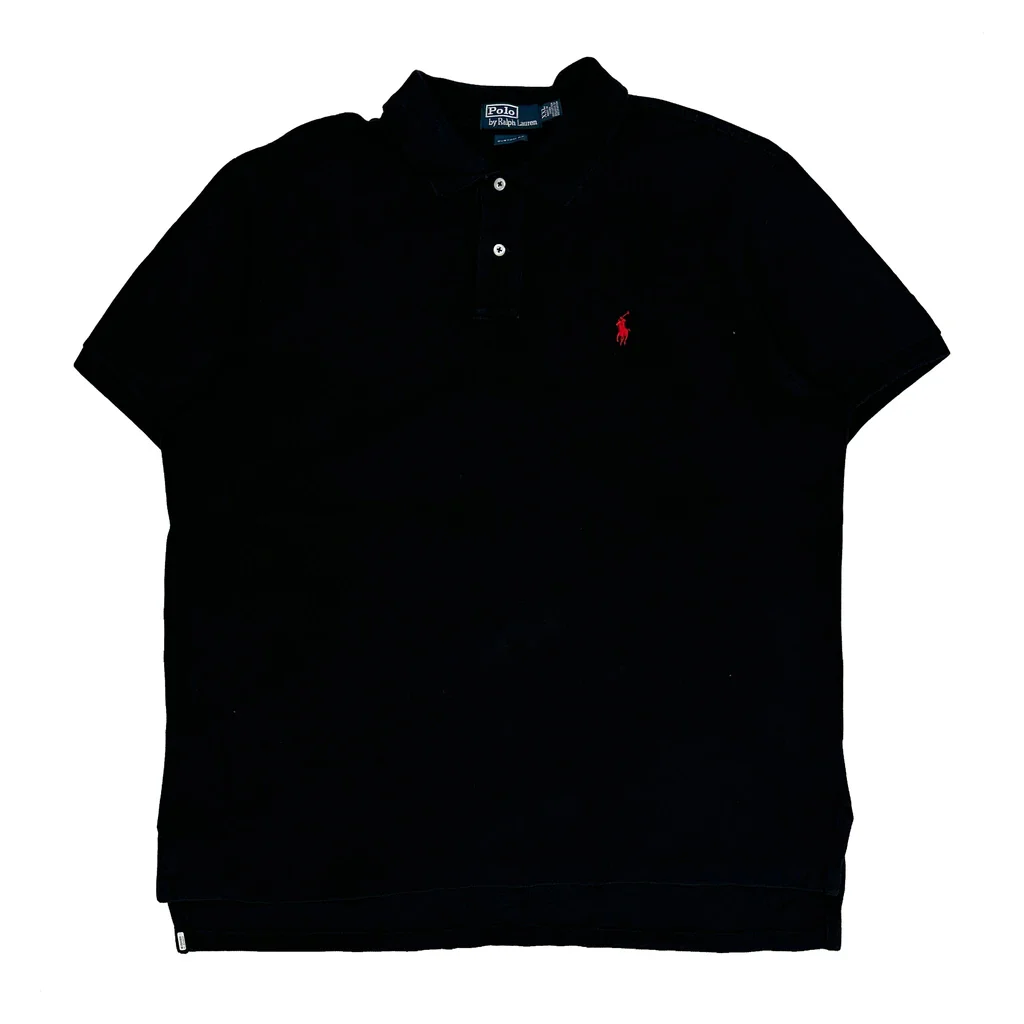 Polo By Ralph Lauren Polo Shirt - 2XL Black Cotton