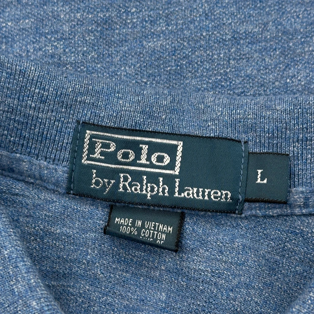 Polo By Ralph Lauren Polo Shirt - Large Blue Cotton - Image 3