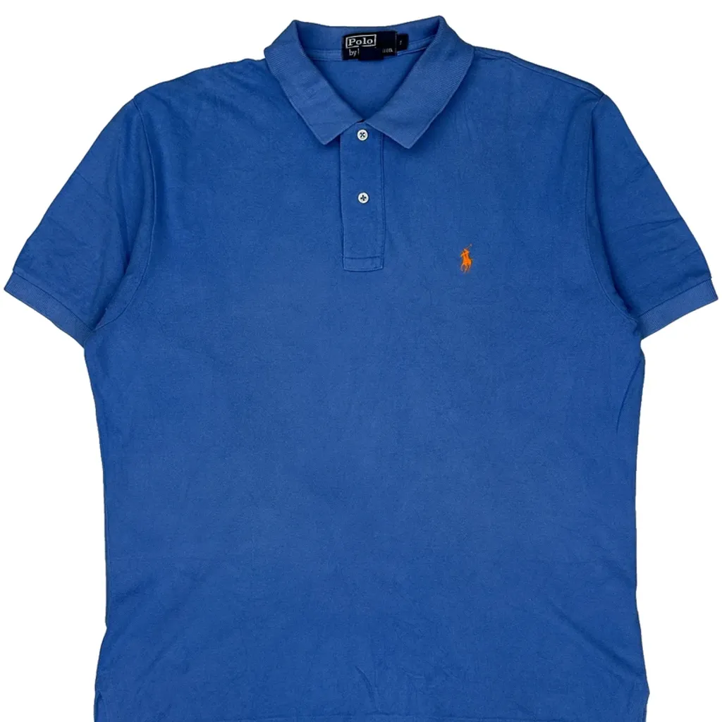Polo By Ralph Lauren Polo Shirt - Large Blue Cotton - Image 4