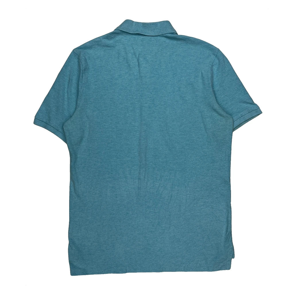 Polo By Ralph Lauren Polo Shirt - Medium Blue Cotton - Image 2