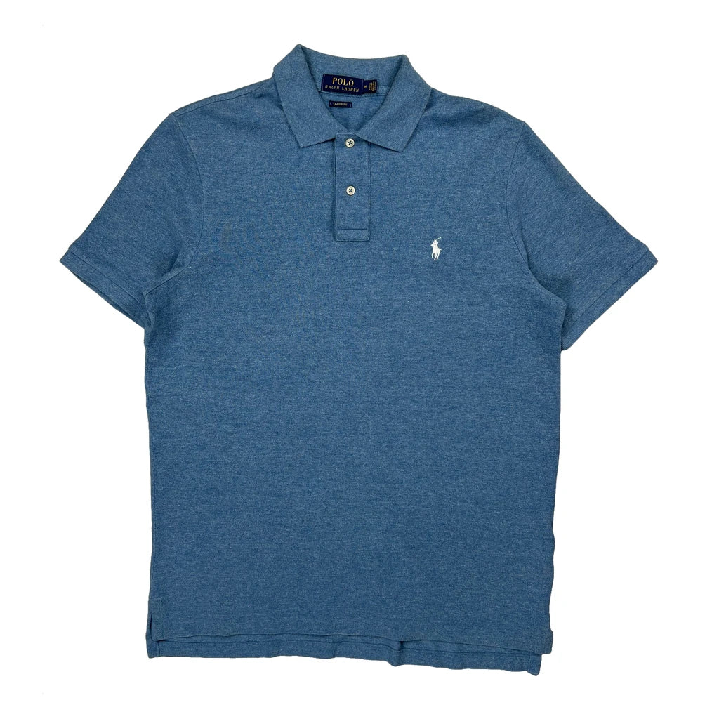 Polo By Ralph Lauren Polo Shirt - Medium Blue Cotton