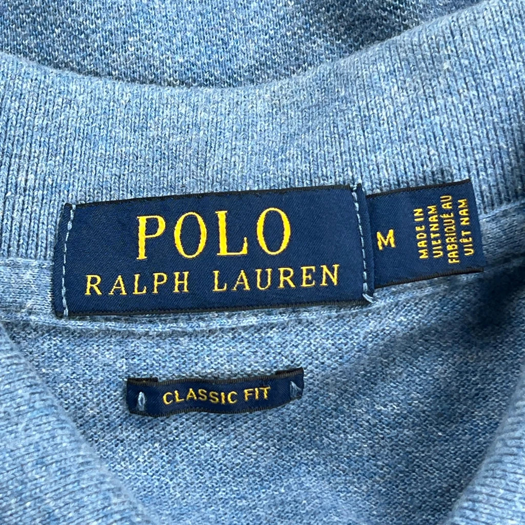 Polo By Ralph Lauren Polo Shirt - Medium Blue Cotton - Image 3