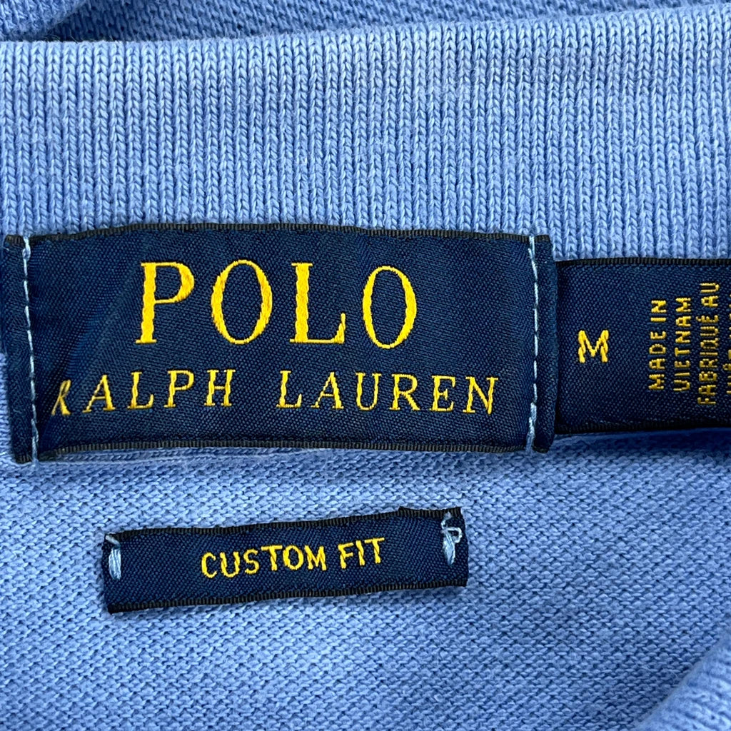 Polo By Ralph Lauren Polo Shirt - Medium Blue Cotton - Image 3