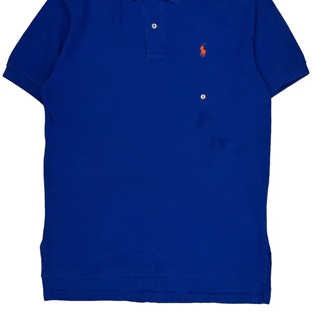 Polo By Ralph Lauren Polo Shirt - Medium Blue Cotton - Image 6