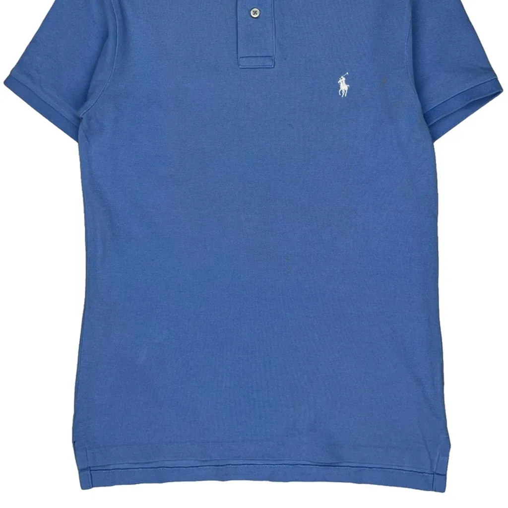 Polo By Ralph Lauren Slim Fit Polo Shirt - Small Blue Cotton - Image 4