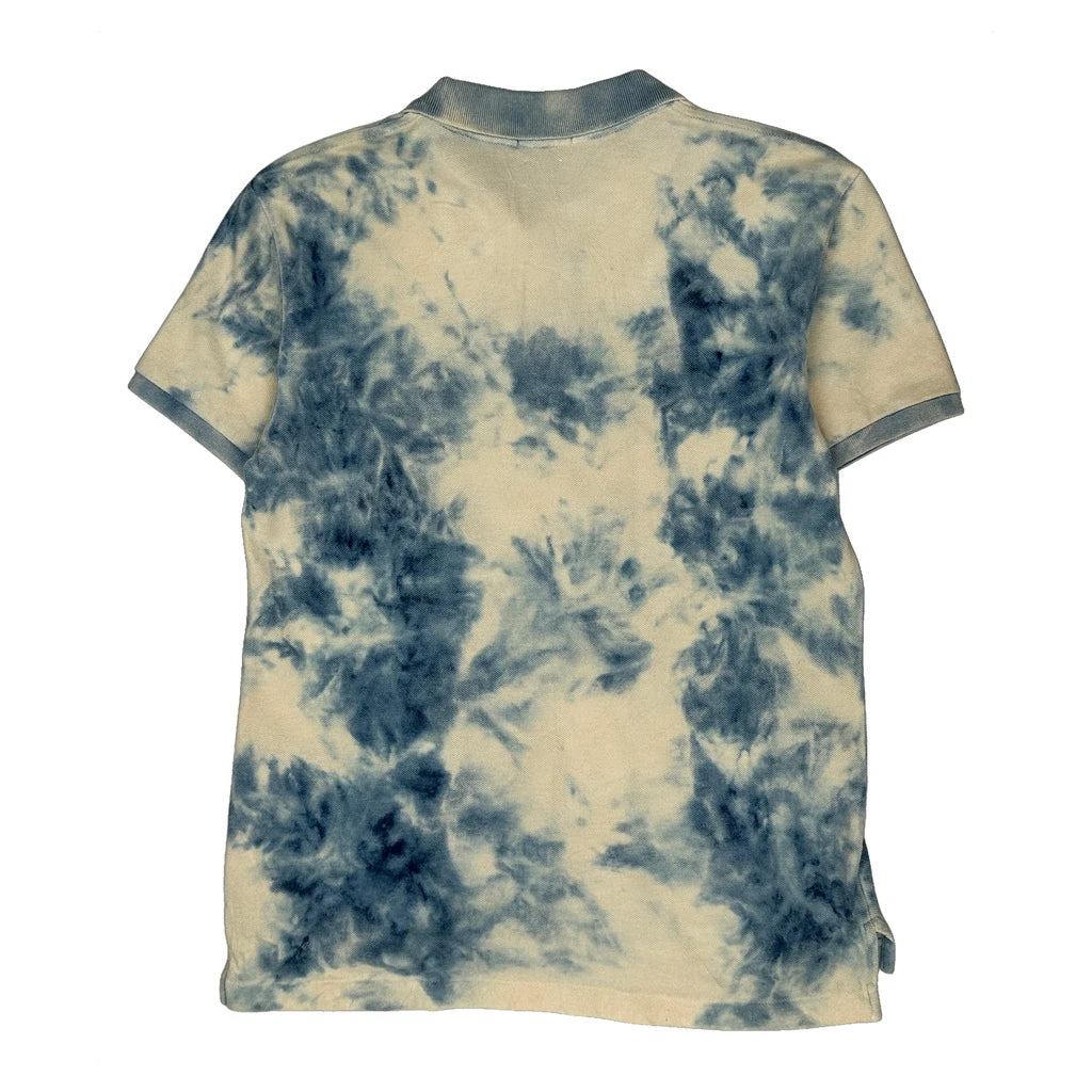 Polo By Ralph Lauren Tie-Dye Polo Shirt - Small Blue Cotton - Image 2
