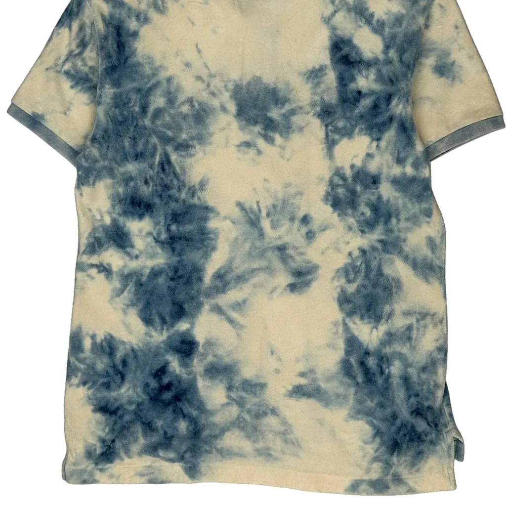 Polo By Ralph Lauren Tie-Dye Polo Shirt - Small Blue Cotton - Image 6