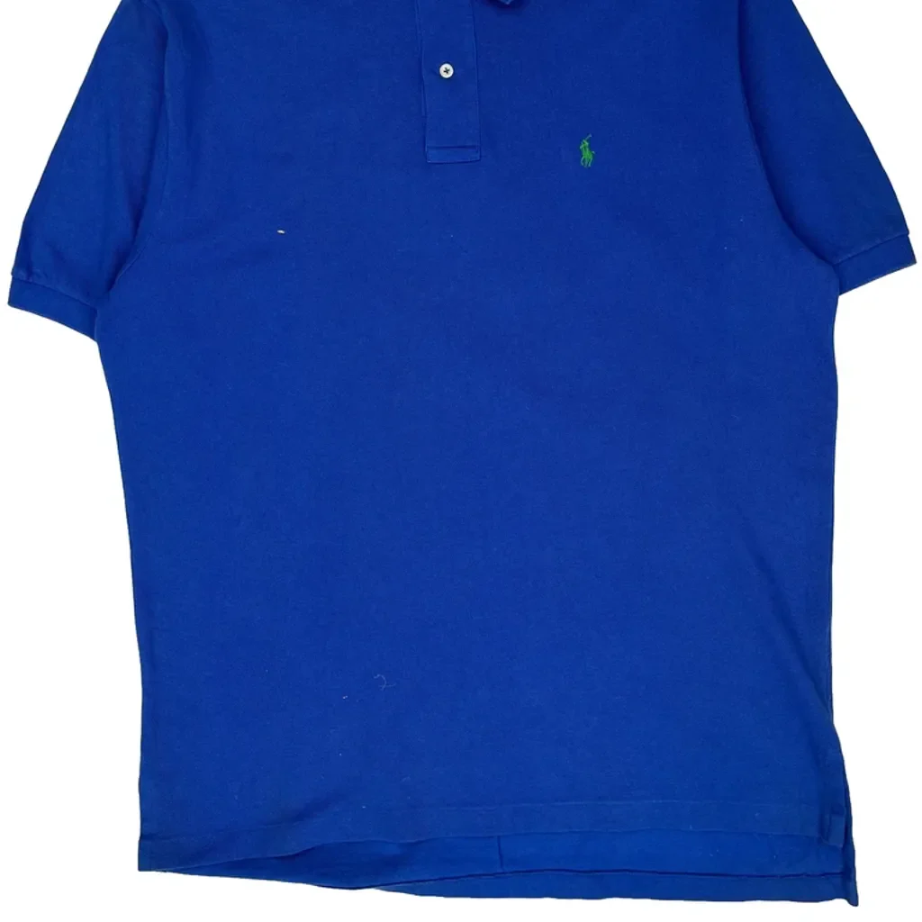 Polo By Ralph Lauren Polo Shirt - XL Blue Cotton - Image 4