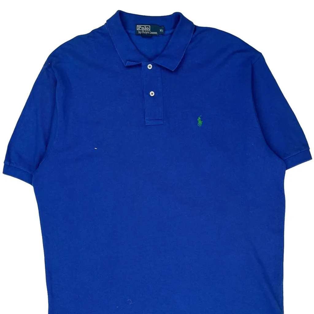 Polo By Ralph Lauren Polo Shirt - XL Blue Cotton - Image 5